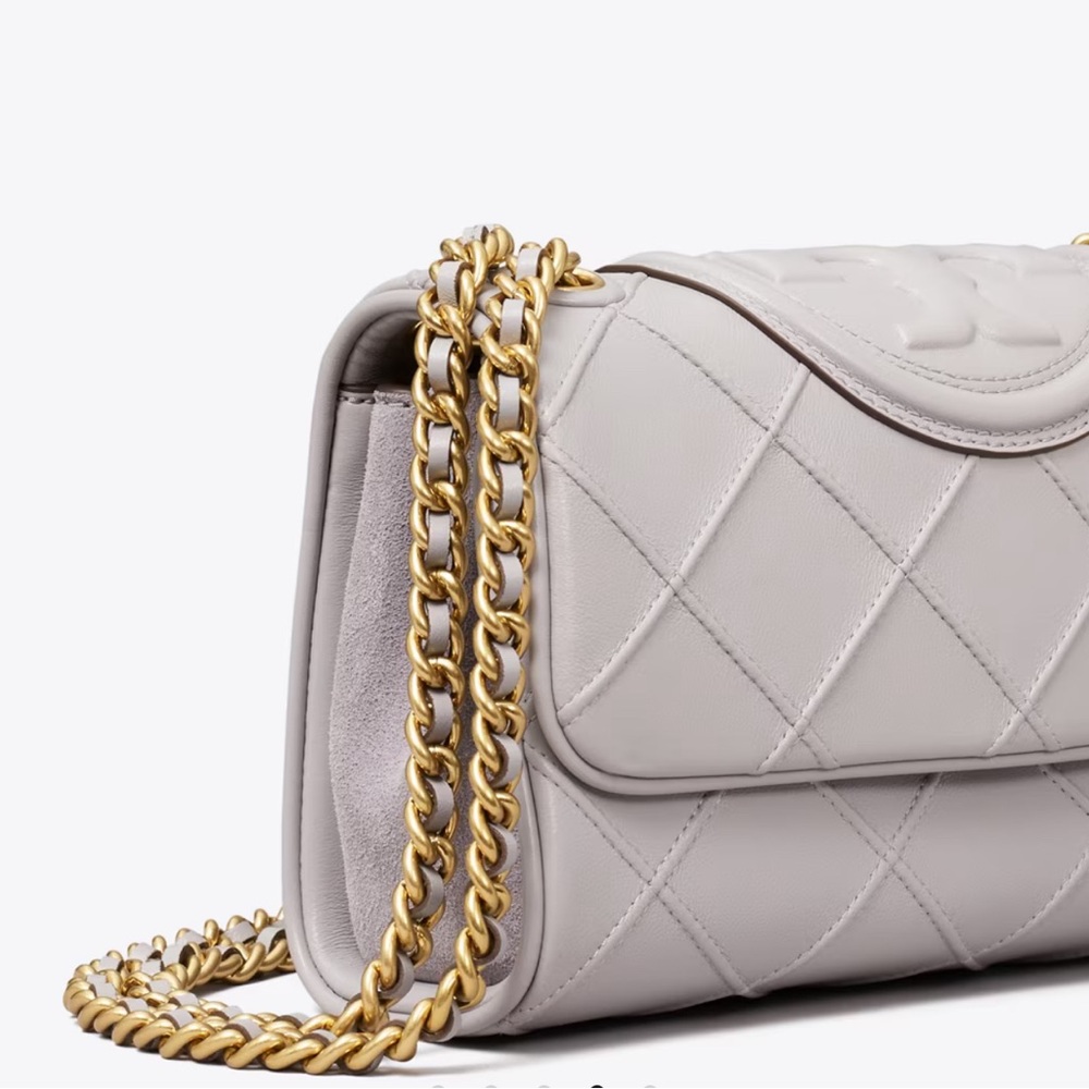 Tory Burch Small Fleming Soft Convertible Shoulder Bag - Bay Gray - Picture 3 of 8